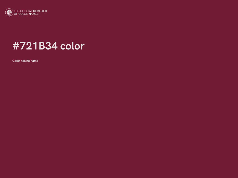 #721B34 color image