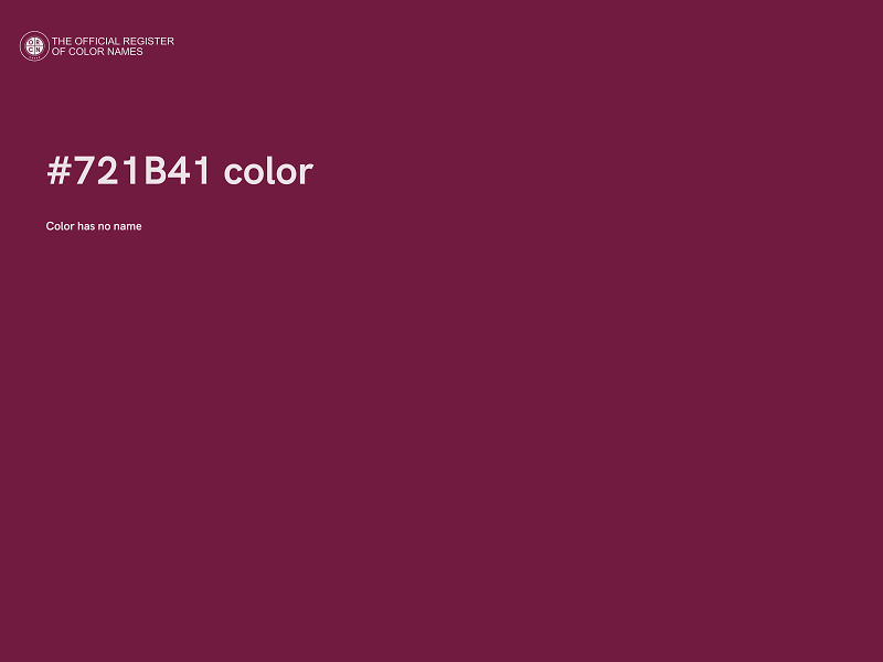 #721B41 color image