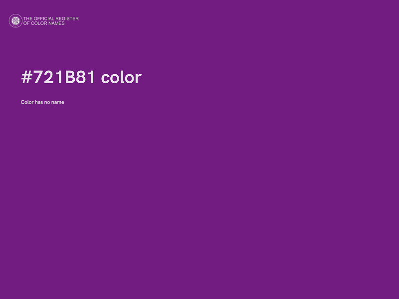 #721B81 color image