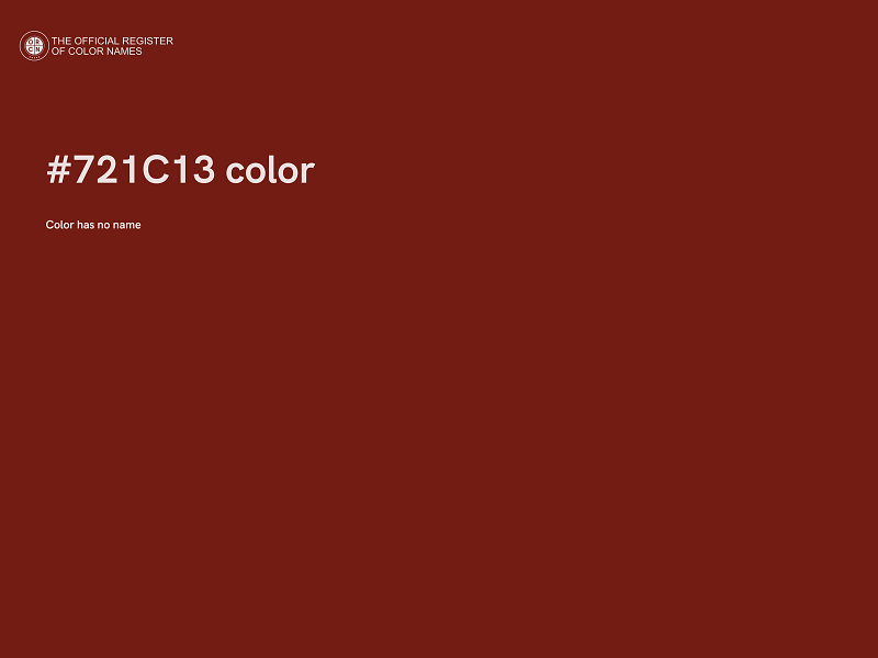 #721C13 color image