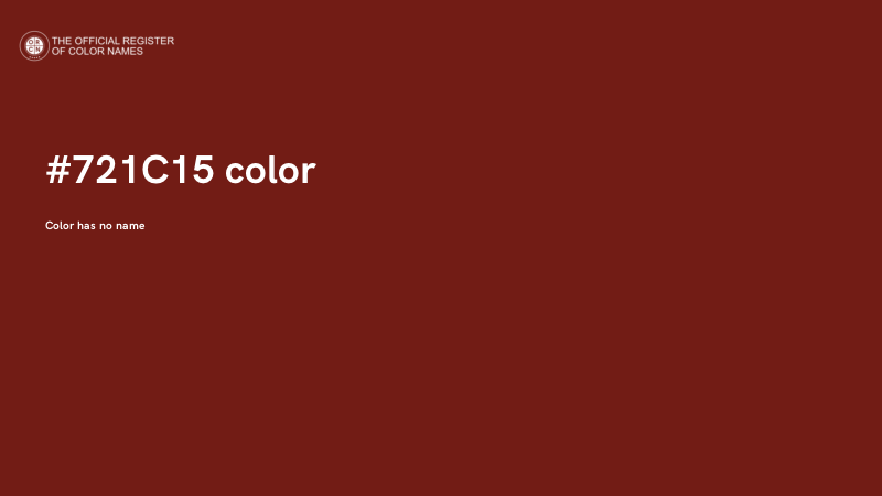 #721C15 color image