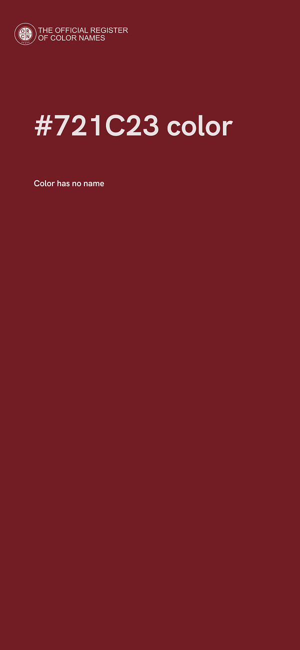 #721C23 color image