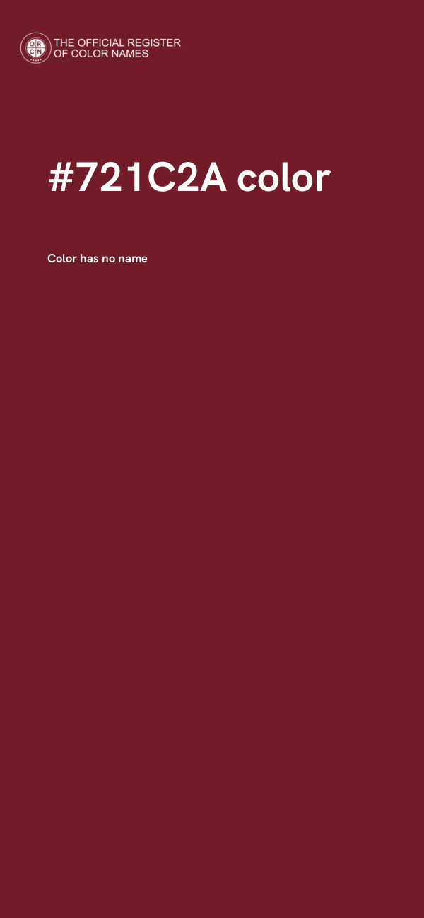 #721C2A color image