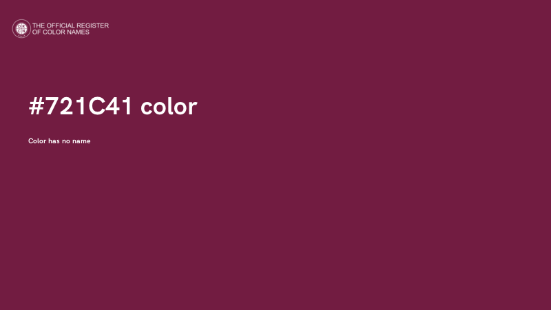 #721C41 color image