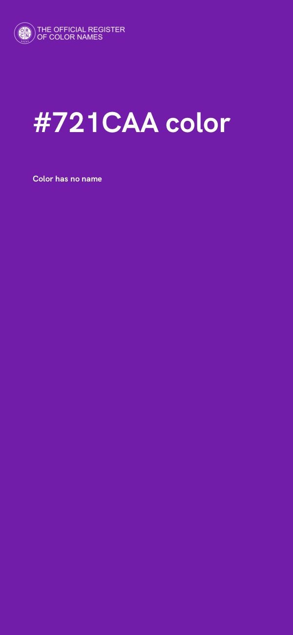 #721CAA color image