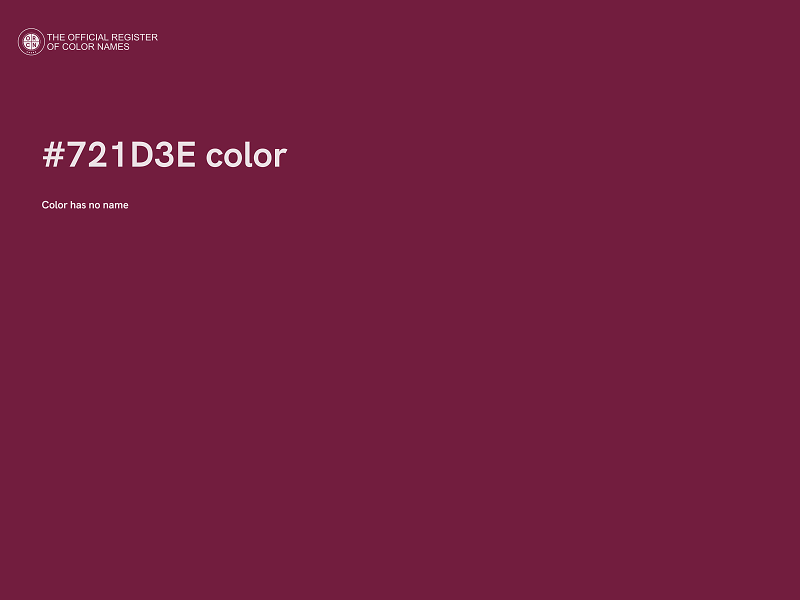#721D3E color image