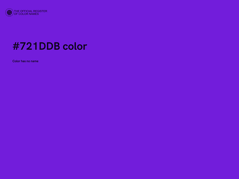 #721DDB color image