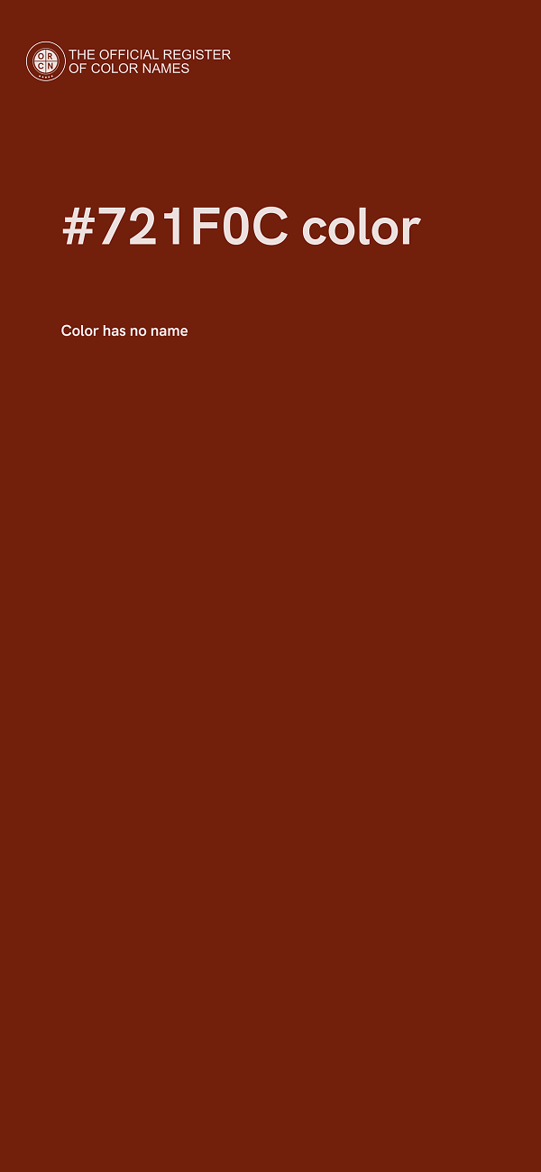 #721F0C color image