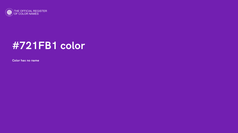 #721FB1 color image