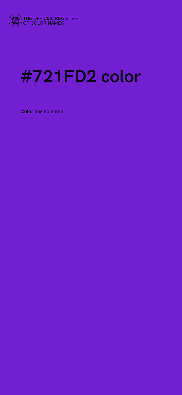#721FD2 color image