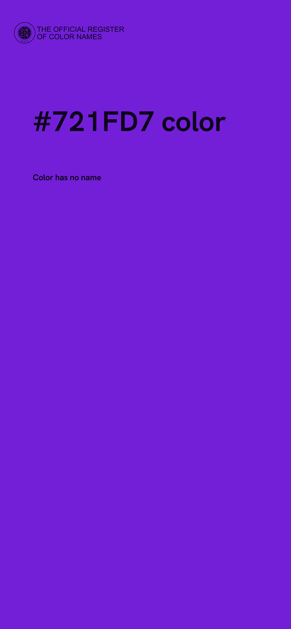 #721FD7 color image