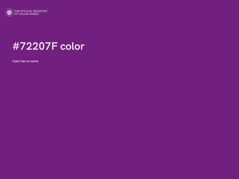 #72207F color image