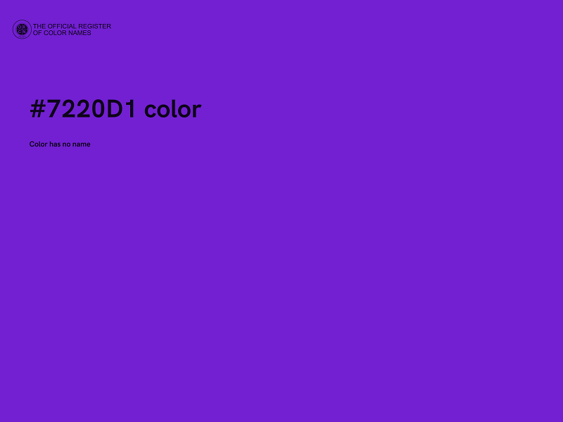 #7220D1 color image