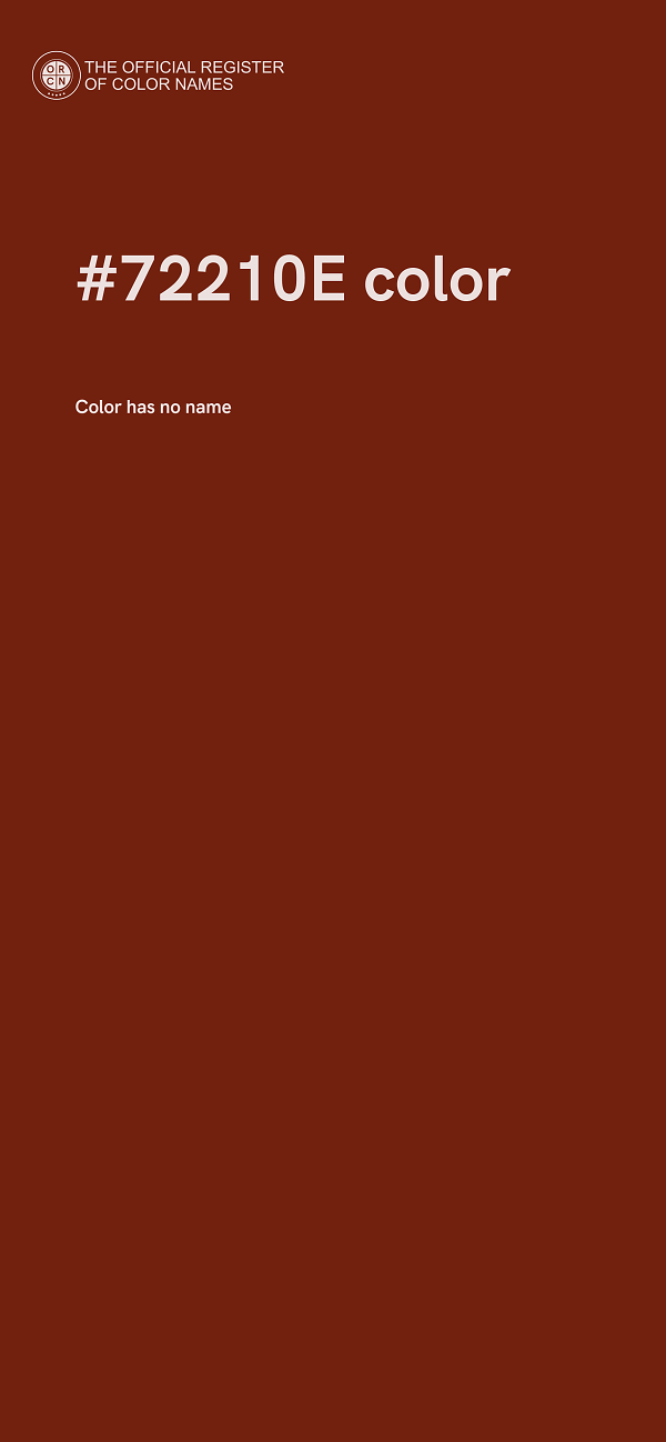#72210E color image