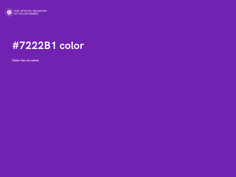 #7222B1 color image