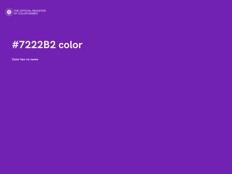 #7222B2 color image