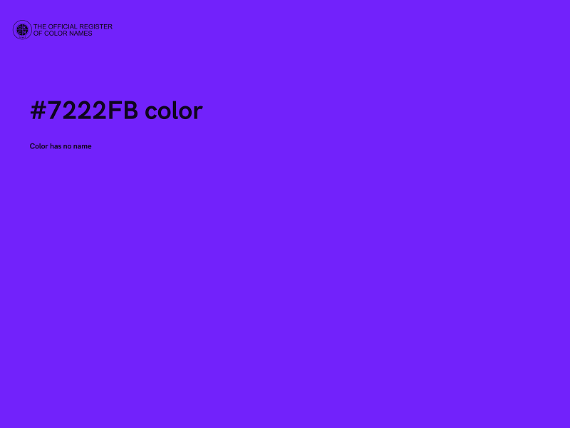 #7222FB color image