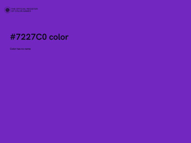 #7227C0 color image