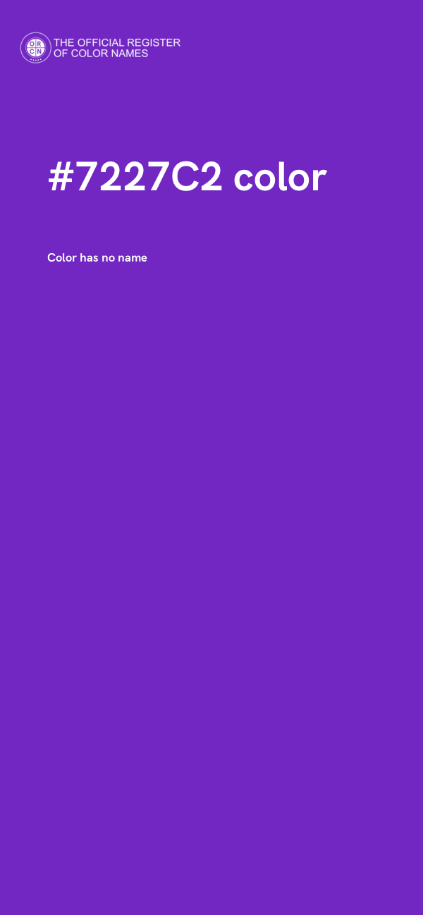 #7227C2 color image