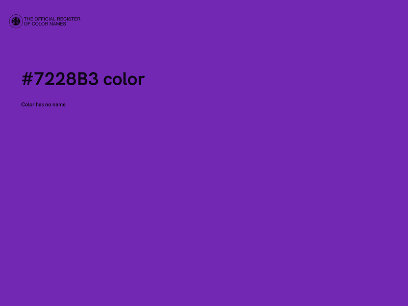 #7228B3 color image