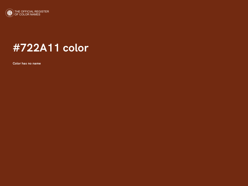 #722A11 color image