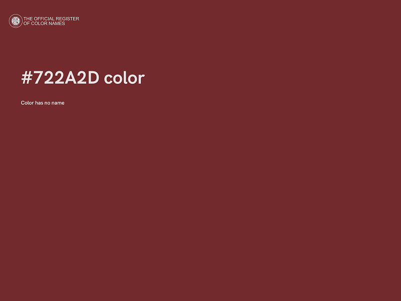 #722A2D color image