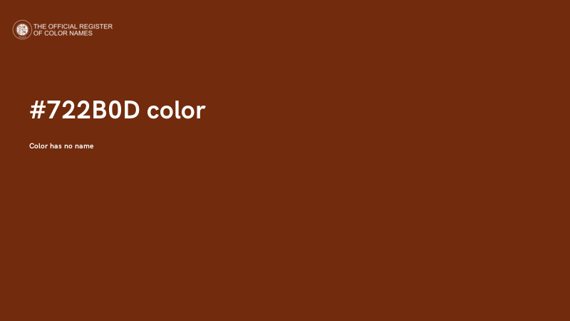 #722B0D color image