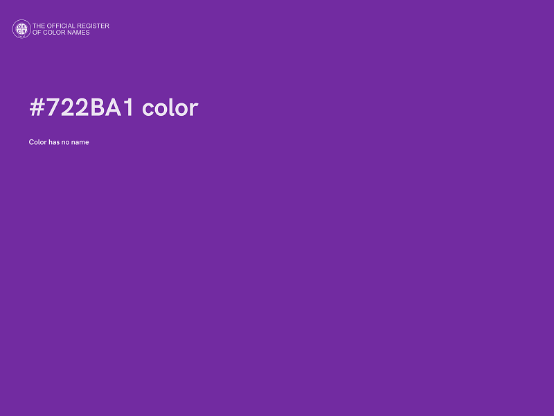 #722BA1 color image