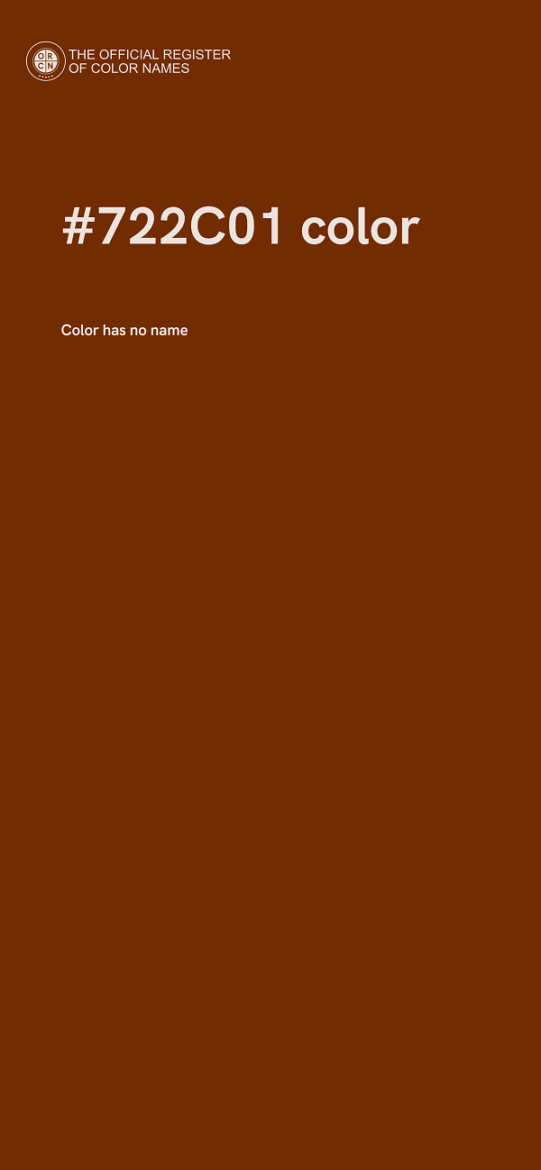 #722C01 color image