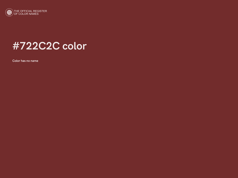 #722C2C color image