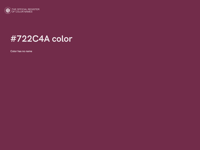 #722C4A color image