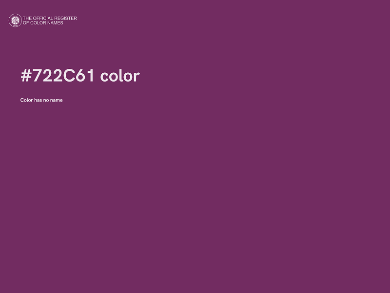 #722C61 color image