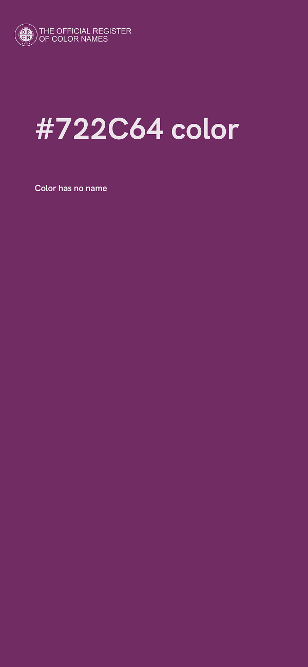 #722C64 color image