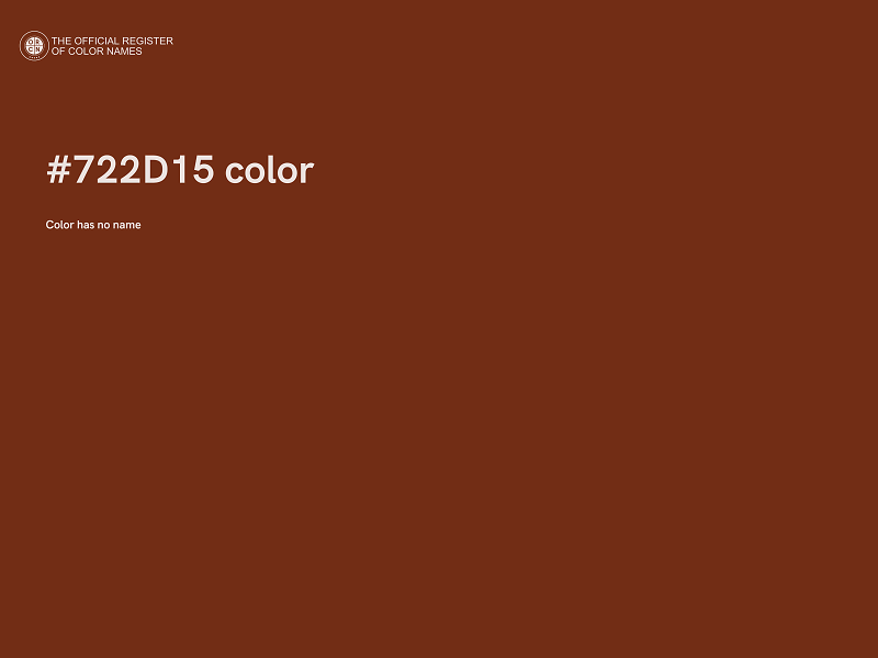 #722D15 color image