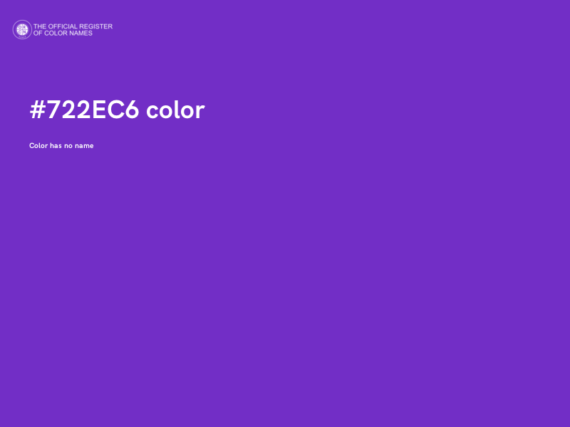 #722EC6 color image
