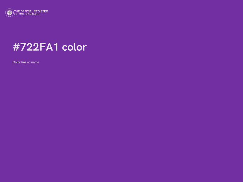 #722FA1 color image