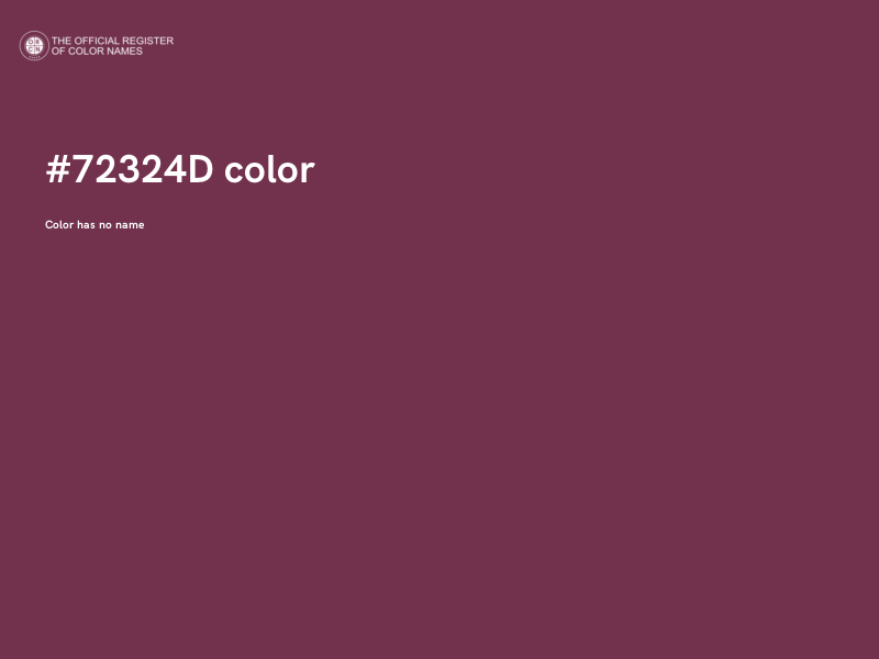 #72324D color image
