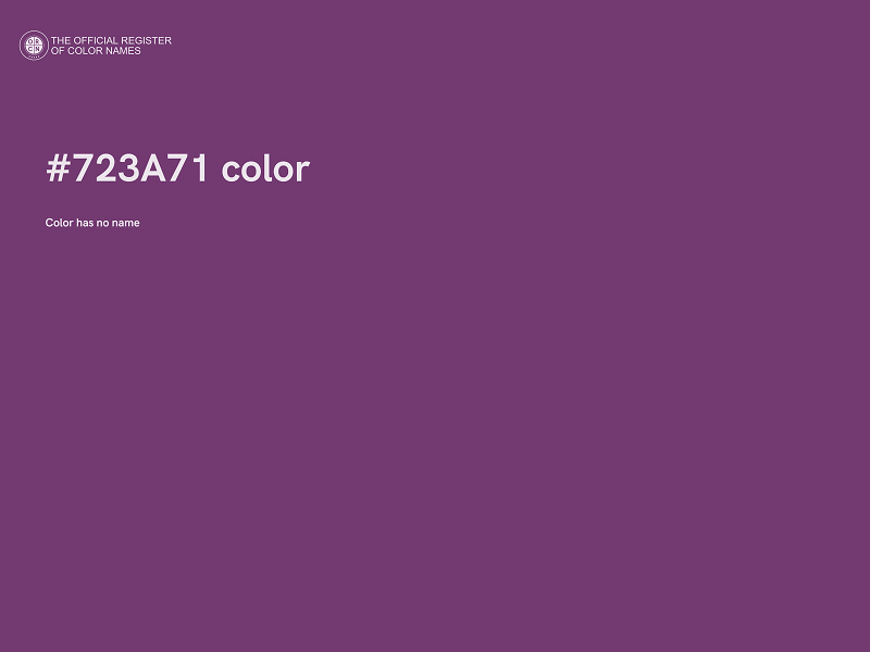 #723A71 color image