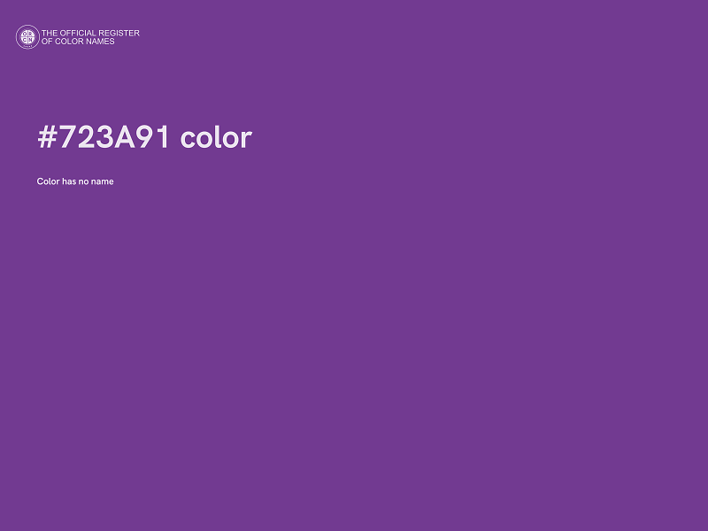 #723A91 color image
