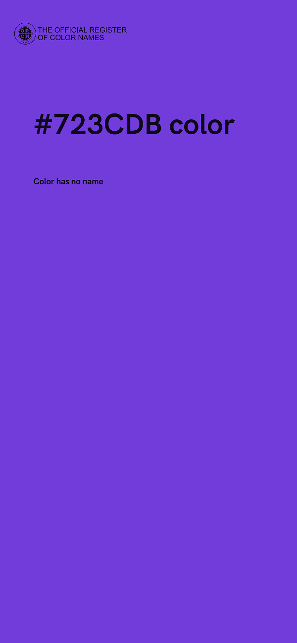 #723CDB color image