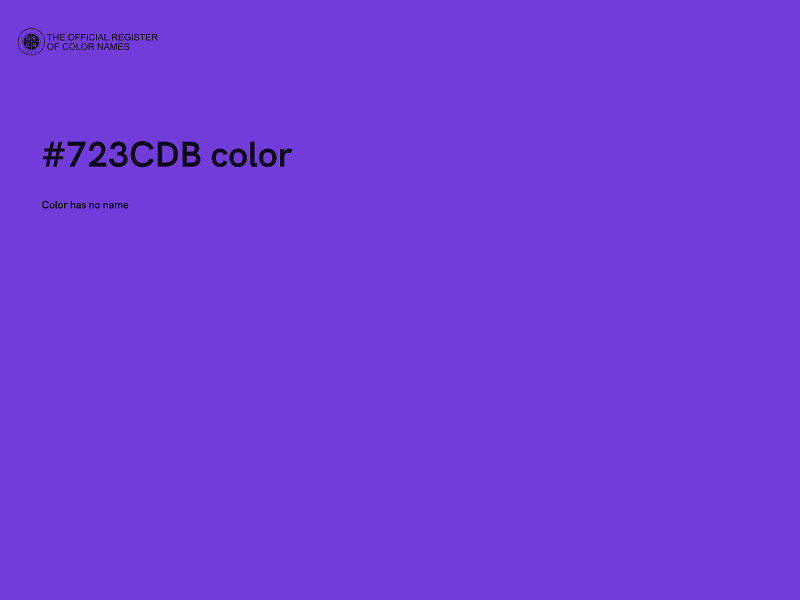 #723CDB color image