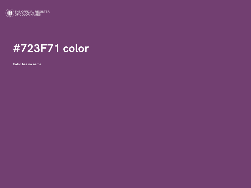 #723F71 color image