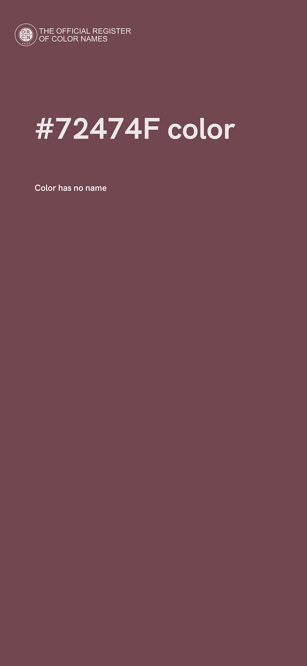 #72474F color image