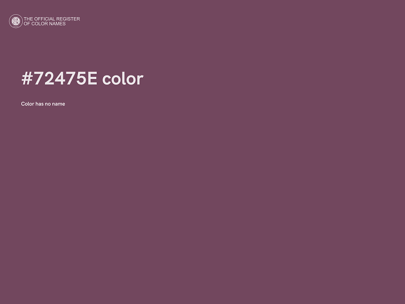 #72475E color image