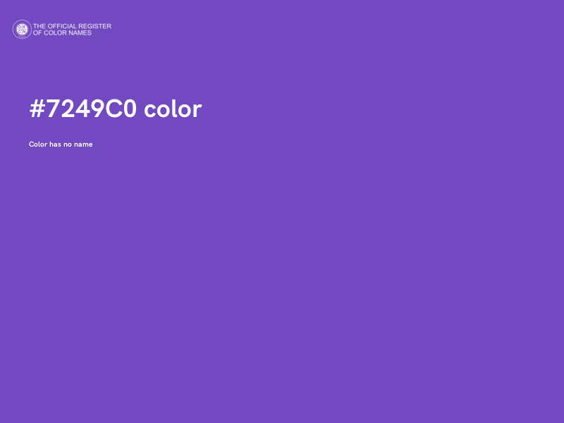 #7249C0 color image