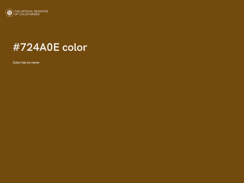 #724A0E color image