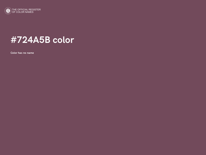 #724A5B color image