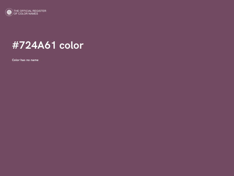 #724A61 color image