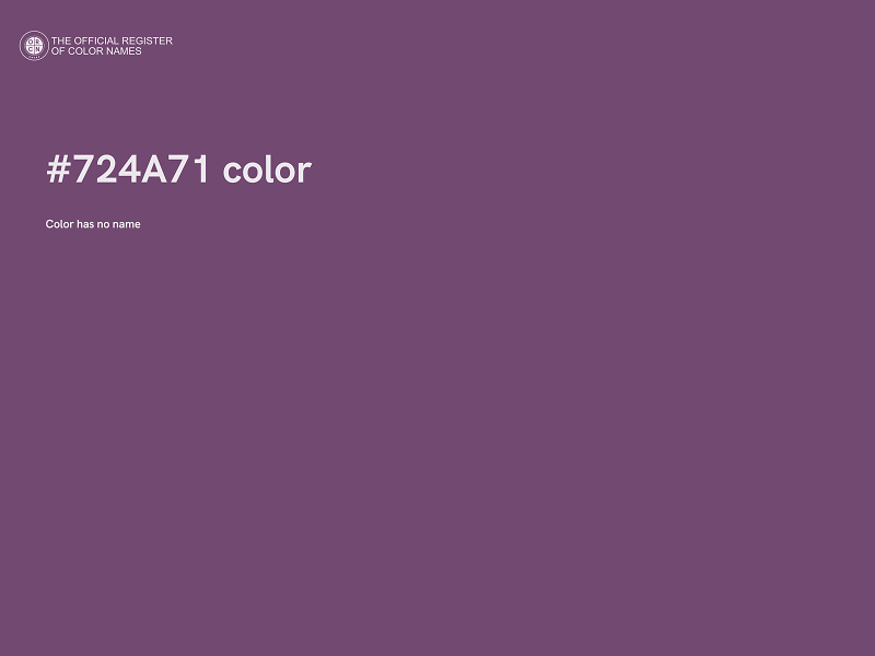#724A71 color image