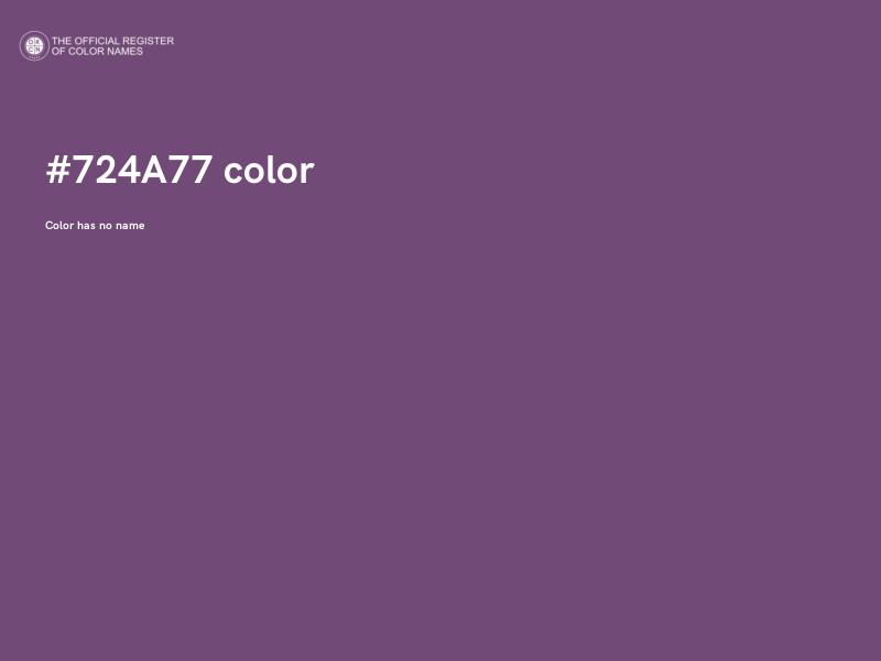 #724A77 color image
